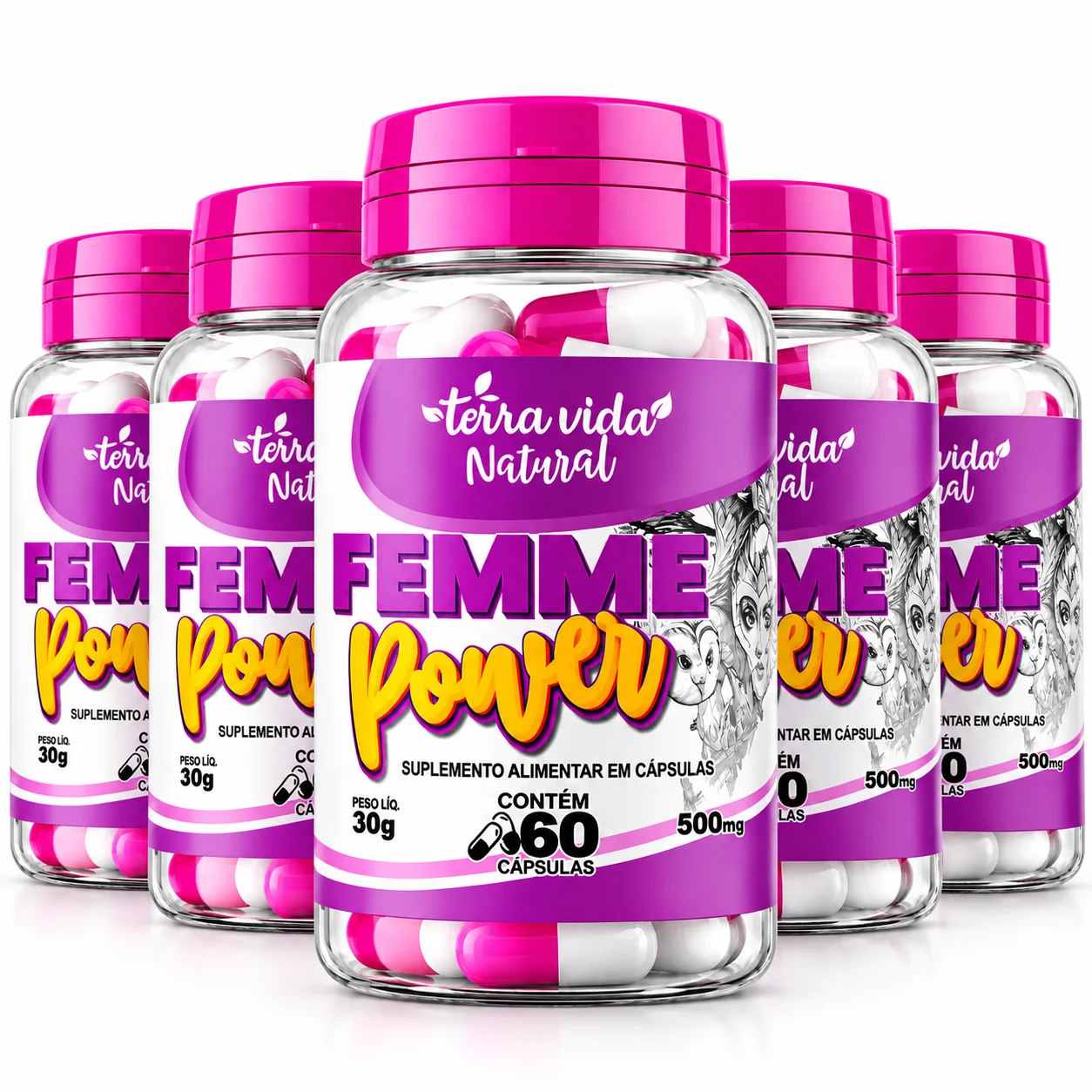 Kit Premium - 5 Potes Femme Power